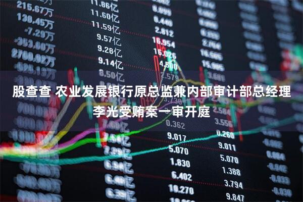 股查查 农业发展银行原总监兼内部审计部总经理李光受贿案一审开庭