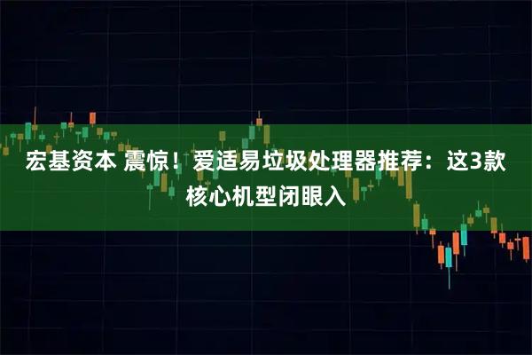 宏基资本 震惊！爱适易垃圾处理器推荐：这3款核心机型闭眼入